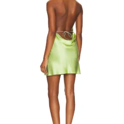 ROBE COURTE ANGELICA Lime -Pas Cher Tendricia Magasin NROL WD43 V3