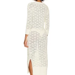 ROBE PULL GEORGINA Off White -Pas Cher Tendricia Magasin NSF WD48 V3