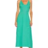 Olivia Rubin ROBE MAXI SLOANE Green -Pas Cher Tendricia Magasin OLRB WD35 V1
