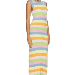 Olivia Rubin ROBE MAXI NELLY Multi Stripe -Pas Cher Tendricia Magasin OLRB WD51 V2