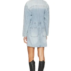 One Teaspoon ROBE CHAMBRAY OLIVIA Ocean -Pas Cher Tendricia Magasin ONET WD134 V3