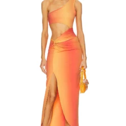 OW Collection ROBE ISABEL Gradient Print