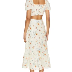 Paige ROBE MI-LONGUE LINH Cream Multi 7 Paige ROBE MI-LONGUE LINH Cream Multi -Pas Cher Tendricia Magasin PAIG WD131 V3