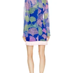 ROBE COURTE OCEAN LEAF Blue -Pas Cher Tendricia Magasin PBTO WD194 V3