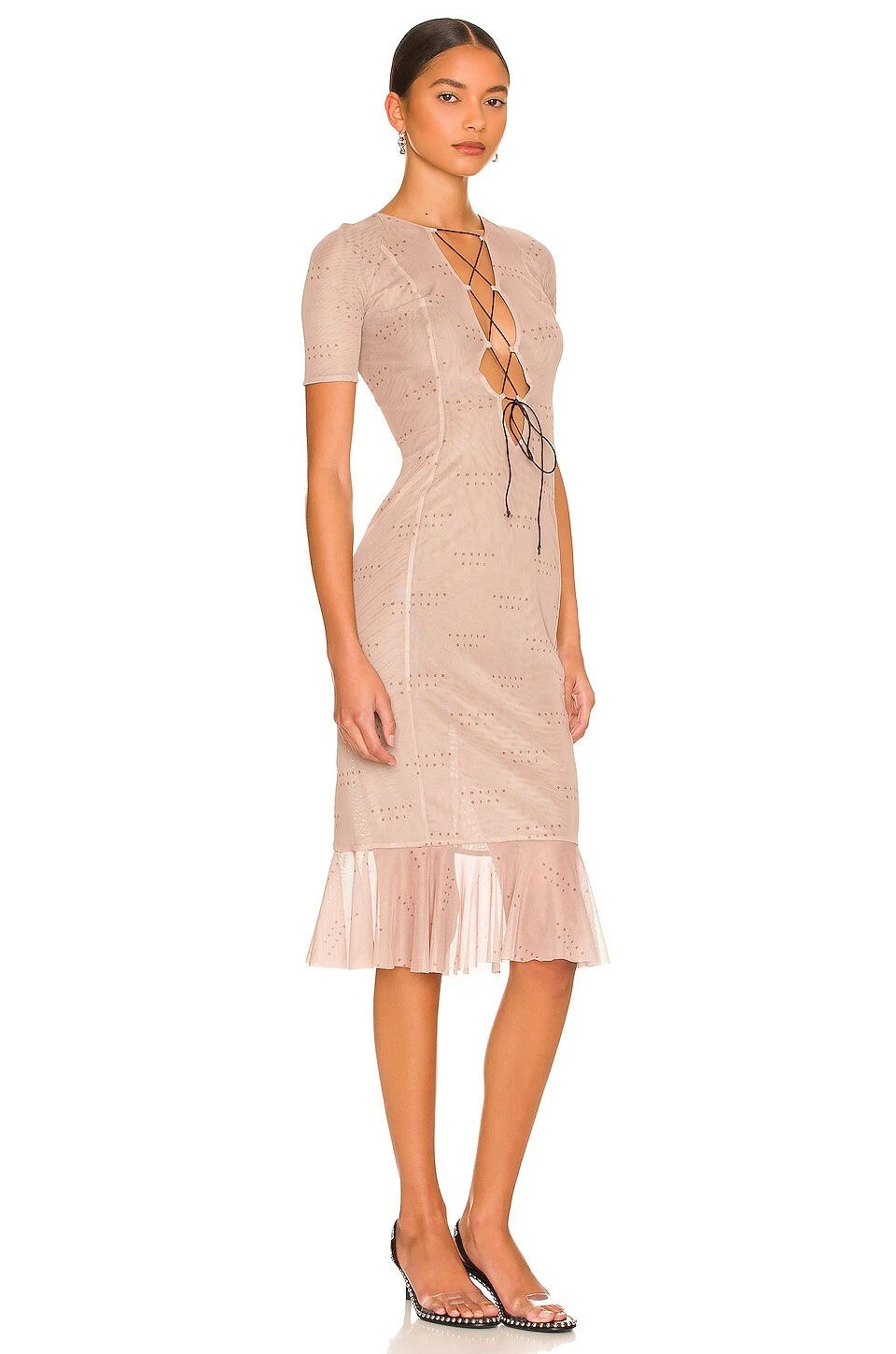 ROBE JESSICA Sand Logo Print 4 ROBE JESSICA Sand Logo Print – Image 2