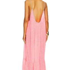 ROBE TRESSÉE AU DOS Hot Pink -Pas Cher Tendricia Magasin PITR WD98 V3