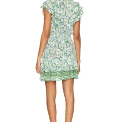 ROBE COURTE CAMILA GREEN MID 70'S GARDEN 7 ROBE COURTE CAMILA GREEN MID 70'S GARDEN -Pas Cher Tendricia Magasin PSTB WD231 V3