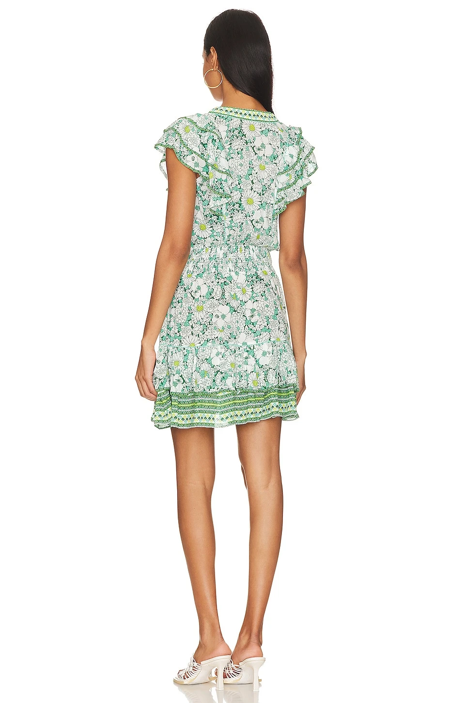 ROBE COURTE CAMILA GREEN MID 70'S GARDEN 5 ROBE COURTE CAMILA GREEN MID 70'S GARDEN – Image 3