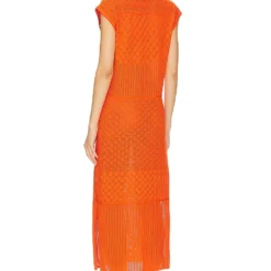 RAILS ROBE MI-LONGUE ASHLEY Arancione -Pas Cher Tendricia Magasin RAIL WD303 V3