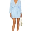 RAILS ROBE COURTE CRYSTAL Lake Stripe