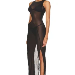 ROBE MI-LONGUE ALAIA Black -Pas Cher Tendricia Magasin RIOR WD1 V3