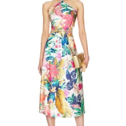 ROBE MI-LONGUE ZAZU Motley Tropical