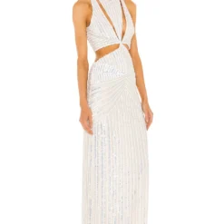 ROBE MILLIE Geo White -Pas Cher Tendricia Magasin ROFR WD186 V2