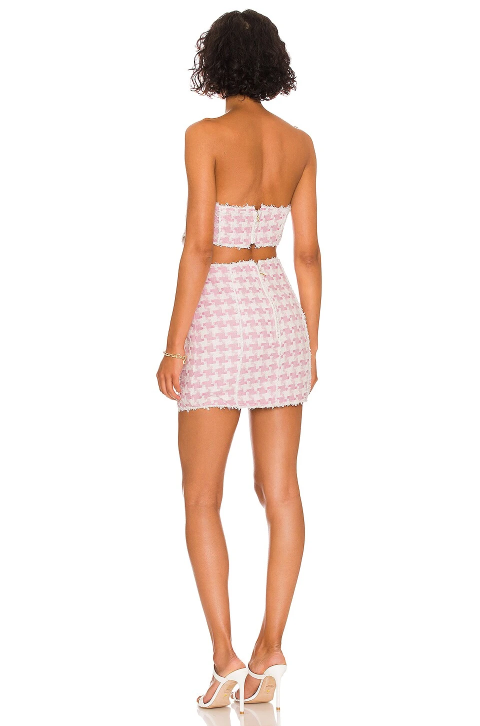 ROBE BETHENY Pink & White 5 ROBE BETHENY Pink & White – Image 3
