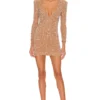 ROBE COURTE PAMELA Silver & Nude 1 ROBE COURTE PAMELA Silver & Nude -Pas Cher Tendricia Magasin ROFR WD332 V1