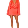 ROBE COURTE SANA Hot Coral -Pas Cher Tendricia Magasin ROFR WD346 V1