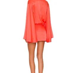 ROBE COURTE SANA Hot Coral 7 ROBE COURTE SANA Hot Coral -Pas Cher Tendricia Magasin ROFR WD346 V3