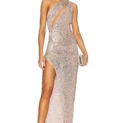 ROBE MAXI CANDICE Rose Gold