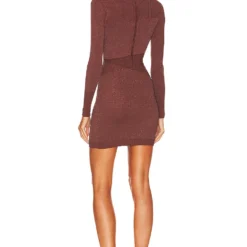 ROBE SONJA Metallic Cognac -Pas Cher Tendricia Magasin ROFR WD430 V3