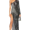 ROBE CELESTE Black & Silver 2 ROBE CELESTE Black & Silver -Pas Cher Tendricia Magasin ROFR WD460 V1