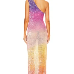 ROBE LONGUE CROCHET CANDICE Sunset Ombre -Pas Cher Tendricia Magasin ROFR WD472 V3