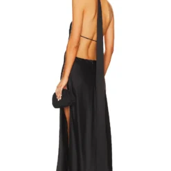 ROBE MAXI JAGGER Black 9 ROBE MAXI JAGGER Black -Pas Cher Tendricia Magasin ROFR WD473 V3
