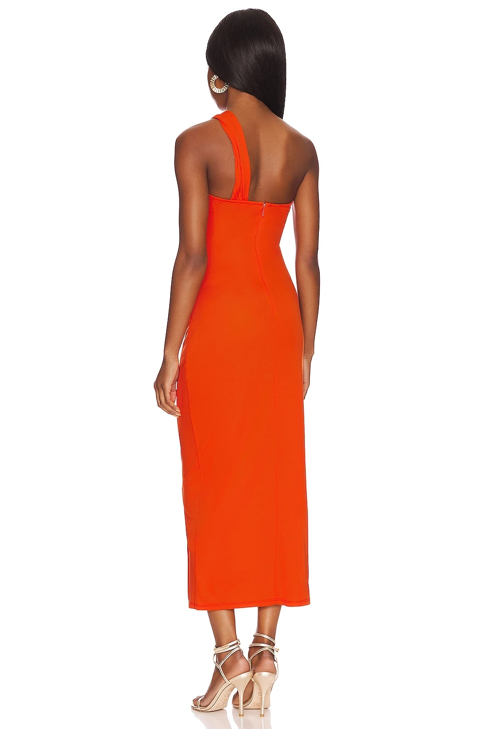 ROBE MI-LONGUE MIRABELLE Tangerine 5 ROBE MI-LONGUE MIRABELLE Tangerine – Image 3