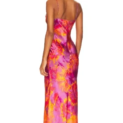 ROBE CAPRI Pink Multi -Pas Cher Tendricia Magasin RONR WD617 V3