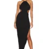 ROBE MAXI WILLOW CUT OUT Black -Pas Cher Tendricia Magasin RUMR WD30 V1