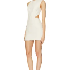 ROBE MINI DÉSTRUCTURÉE Ivory 10 ROBE MINI DÉSTRUCTURÉE Ivory -Pas Cher Tendricia Magasin SAGN WD1 V4