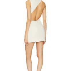 ROBE MINI DÉSTRUCTURÉE Ivory 11 ROBE MINI DÉSTRUCTURÉE Ivory -Pas Cher Tendricia Magasin SAGN WD1 V5