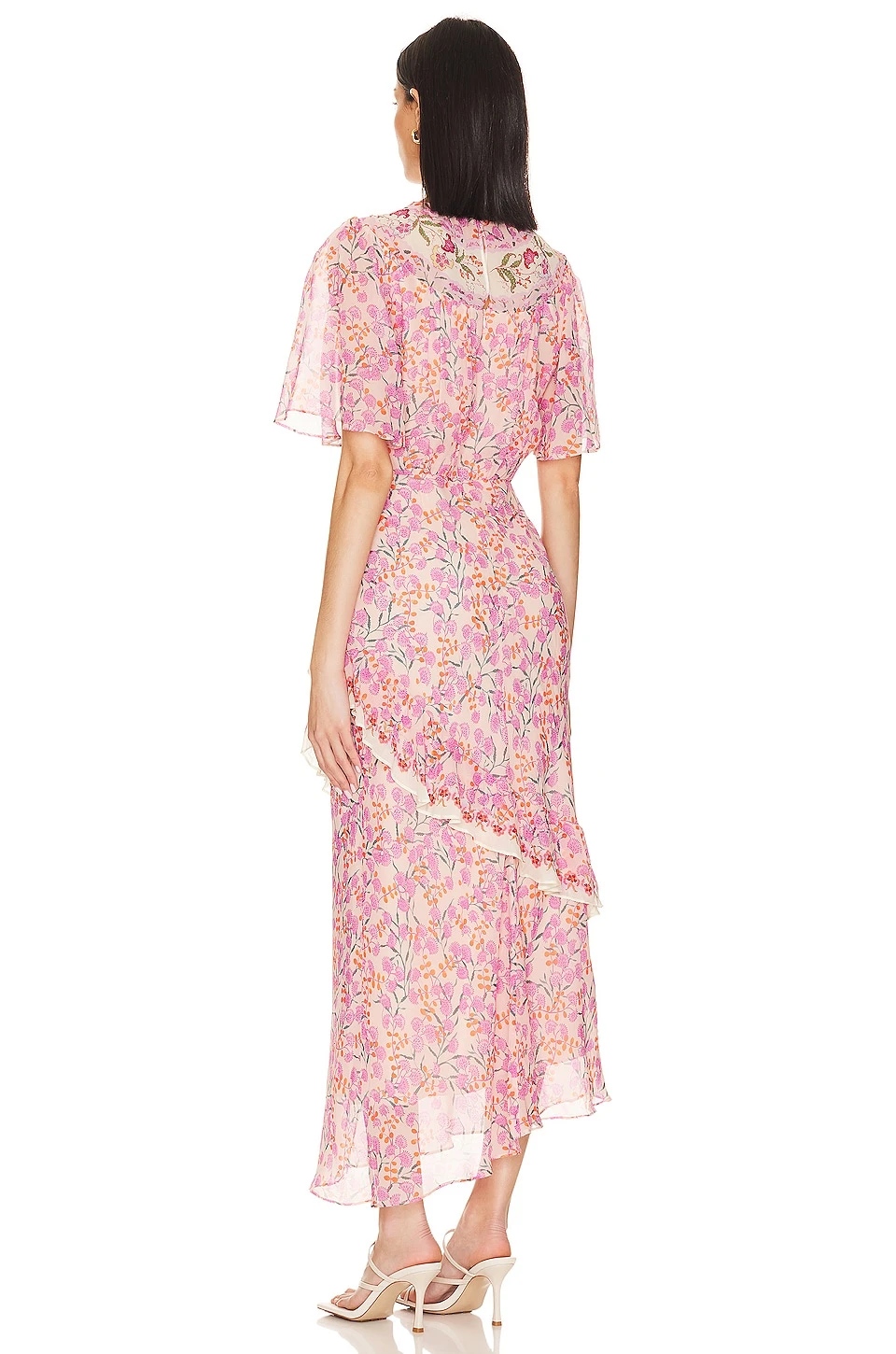 ROBE PINCES À LA TAILLE VIDA-B Samphire Coral 5 ROBE PINCES À LA TAILLE VIDA-B Samphire Coral – Image 3