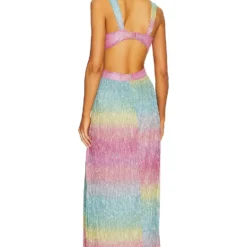 ROBE MAXI MEADOW Multi -Pas Cher Tendricia Magasin SAYR WD444 V3