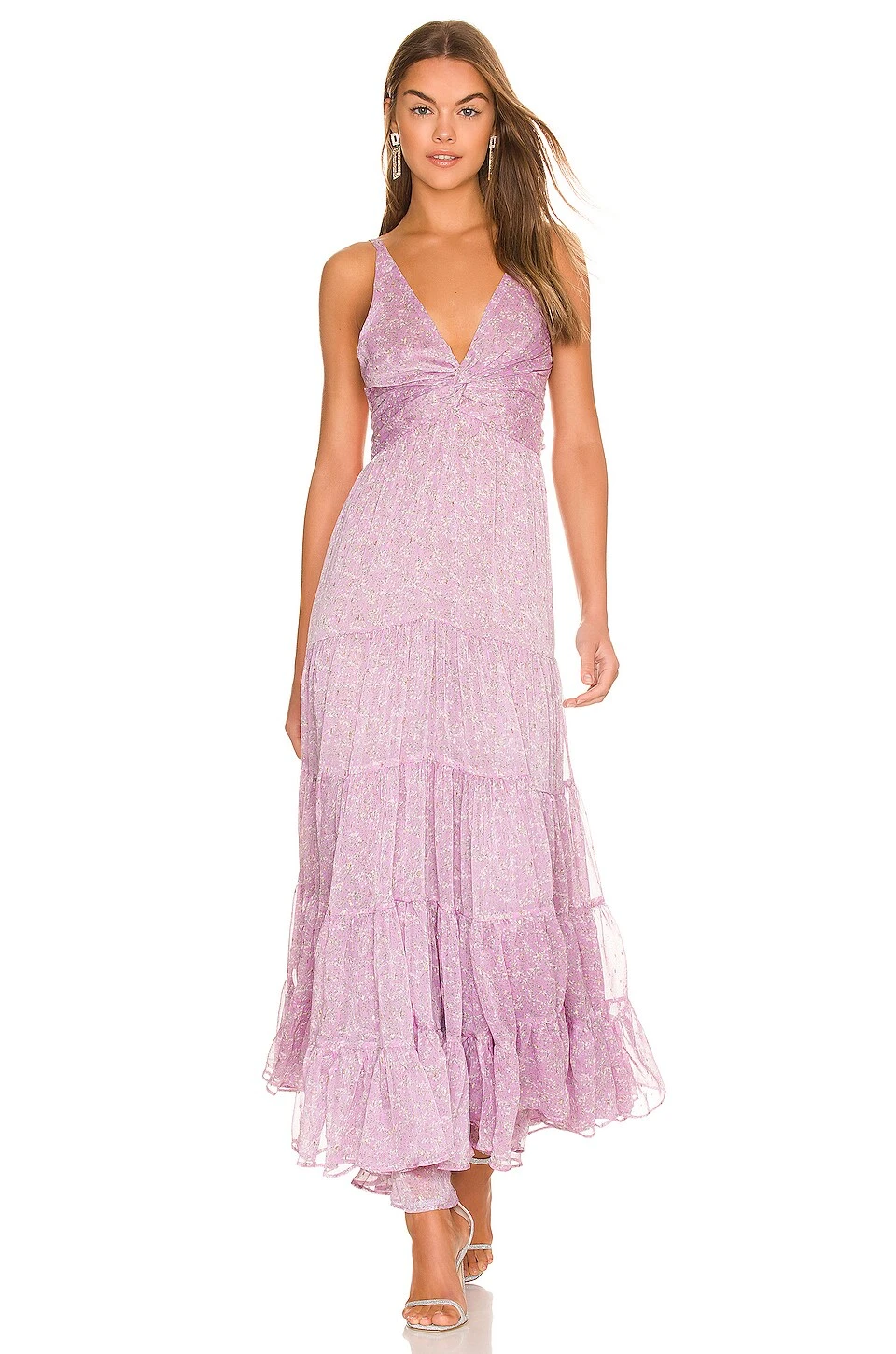 ROBE CHAMOMILE Lilac Ditsy 6 ROBE CHAMOMILE Lilac Ditsy – Image 4