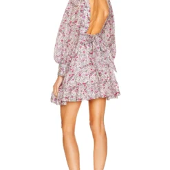 ROBE COURTE JANET Ivory Print