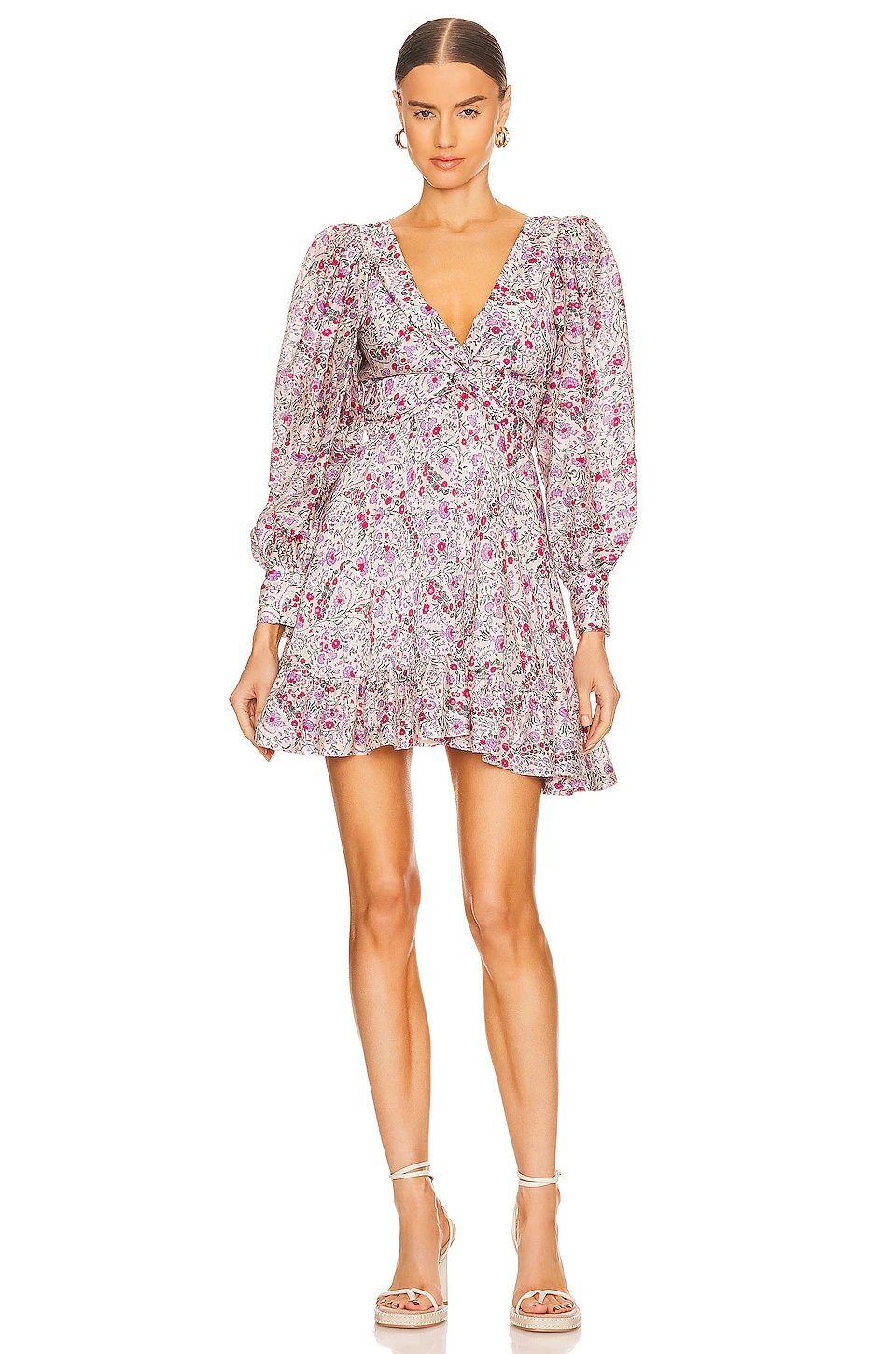 ROBE COURTE JANET Ivory Print 4 ROBE COURTE JANET Ivory Print – Image 2