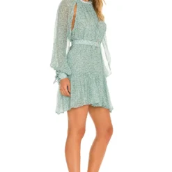 ROBE COURTE HARRIET Aqua Print -Pas Cher Tendricia Magasin SBNA WD72 V2