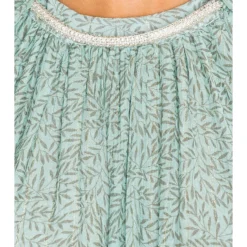 ROBE COURTE HARRIET Aqua Print -Pas Cher Tendricia Magasin SBNA WD72 V5