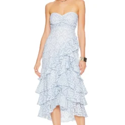 ROBE FLAVIE Eyelet Blue