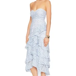 ROBE FLAVIE Eyelet Blue 8 ROBE FLAVIE Eyelet Blue -Pas Cher Tendricia Magasin SDRE WD180 V3