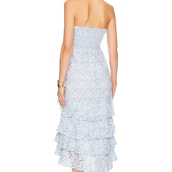 ROBE FLAVIE Eyelet Blue 9 ROBE FLAVIE Eyelet Blue -Pas Cher Tendricia Magasin SDRE WD180 V4