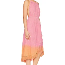 ROBE ADELA Dubai Tie Dye Pink Orange 8 ROBE ADELA Dubai Tie Dye Pink Orange -Pas Cher Tendricia Magasin SDRE WD188 V2