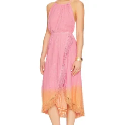 ROBE ADELA Dubai Tie Dye Pink Orange 9 ROBE ADELA Dubai Tie Dye Pink Orange -Pas Cher Tendricia Magasin SDRE WD188 V3