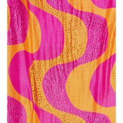 ROBE COURTE GRACE Amazonia Rhinestones Fuchsia & Ora -Pas Cher Tendricia Magasin SDRE WD195 V4