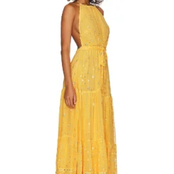 ROBE EMINA Puebla Yellow 7 ROBE EMINA Puebla Yellow -Pas Cher Tendricia Magasin SDRE WD199 V2