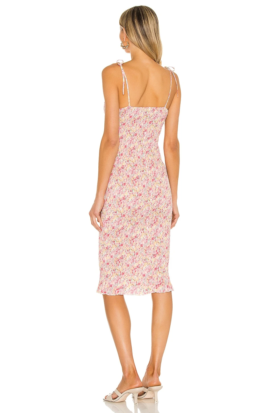 ROBE MI-LONGUE NEWPORT Sunset Floral 5 ROBE MI-LONGUE NEWPORT Sunset Floral – Image 3