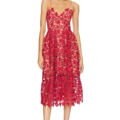 SELF PORTRAIT ROBE MI-LONGUE Pink