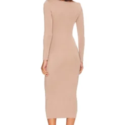 ROBE IRENE Dark Beige -Pas Cher Tendricia Magasin SERR WD51 V3