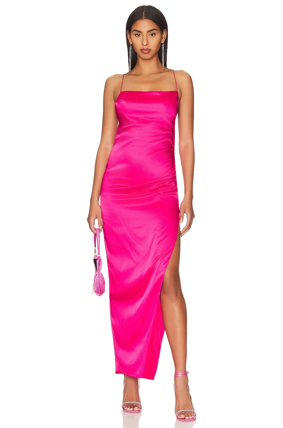 ROBE MAXI CELINO Fuschia Purple 3 ROBE MAXI CELINO Fuschia Purple