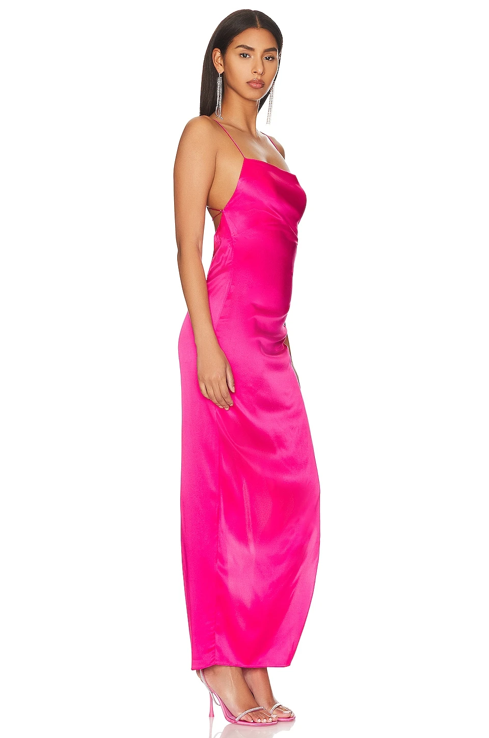 ROBE MAXI CELINO Fuschia Purple 4 ROBE MAXI CELINO Fuschia Purple – Image 2
